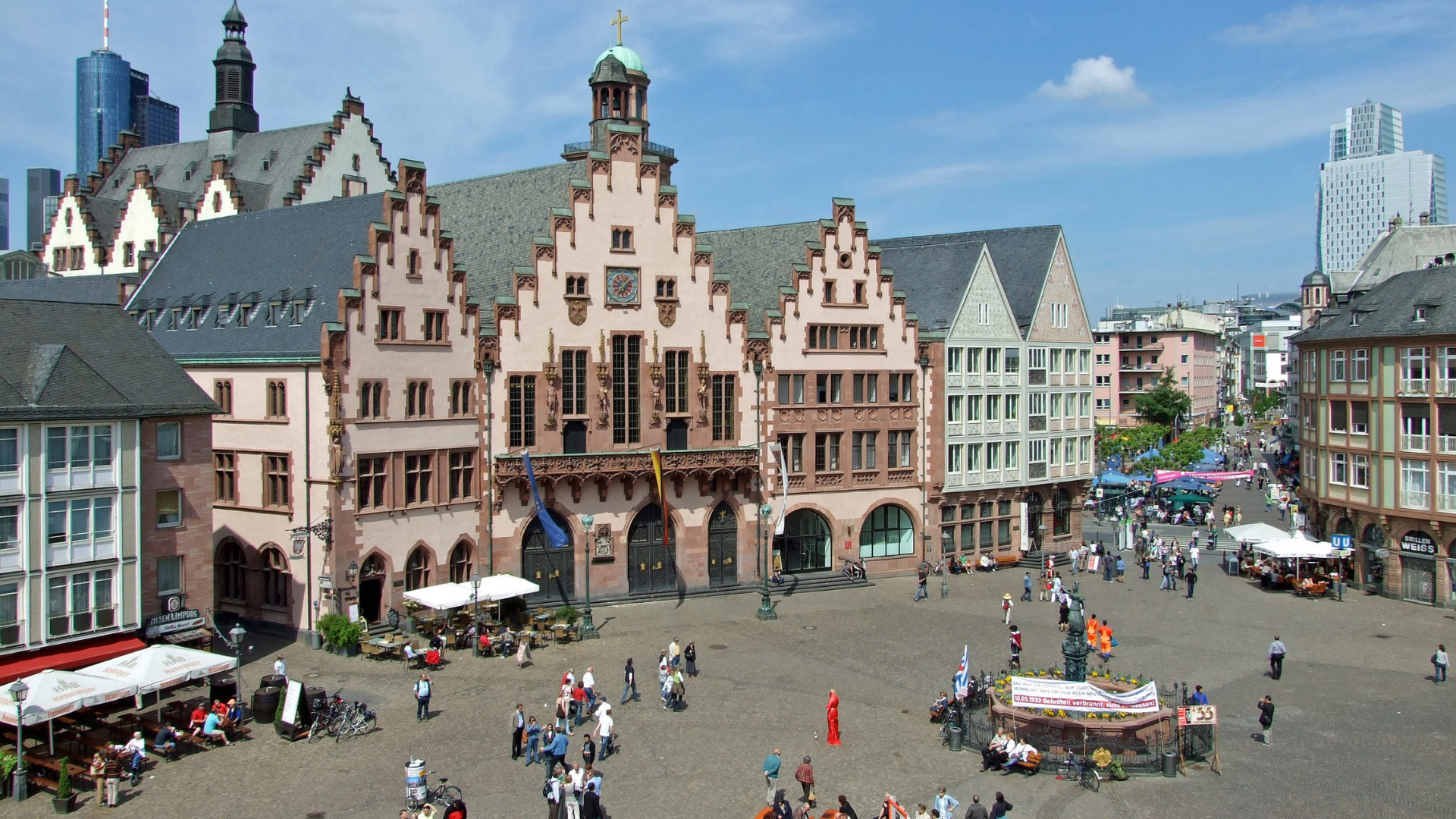 Romer Frankfurt old town Hessen Germany