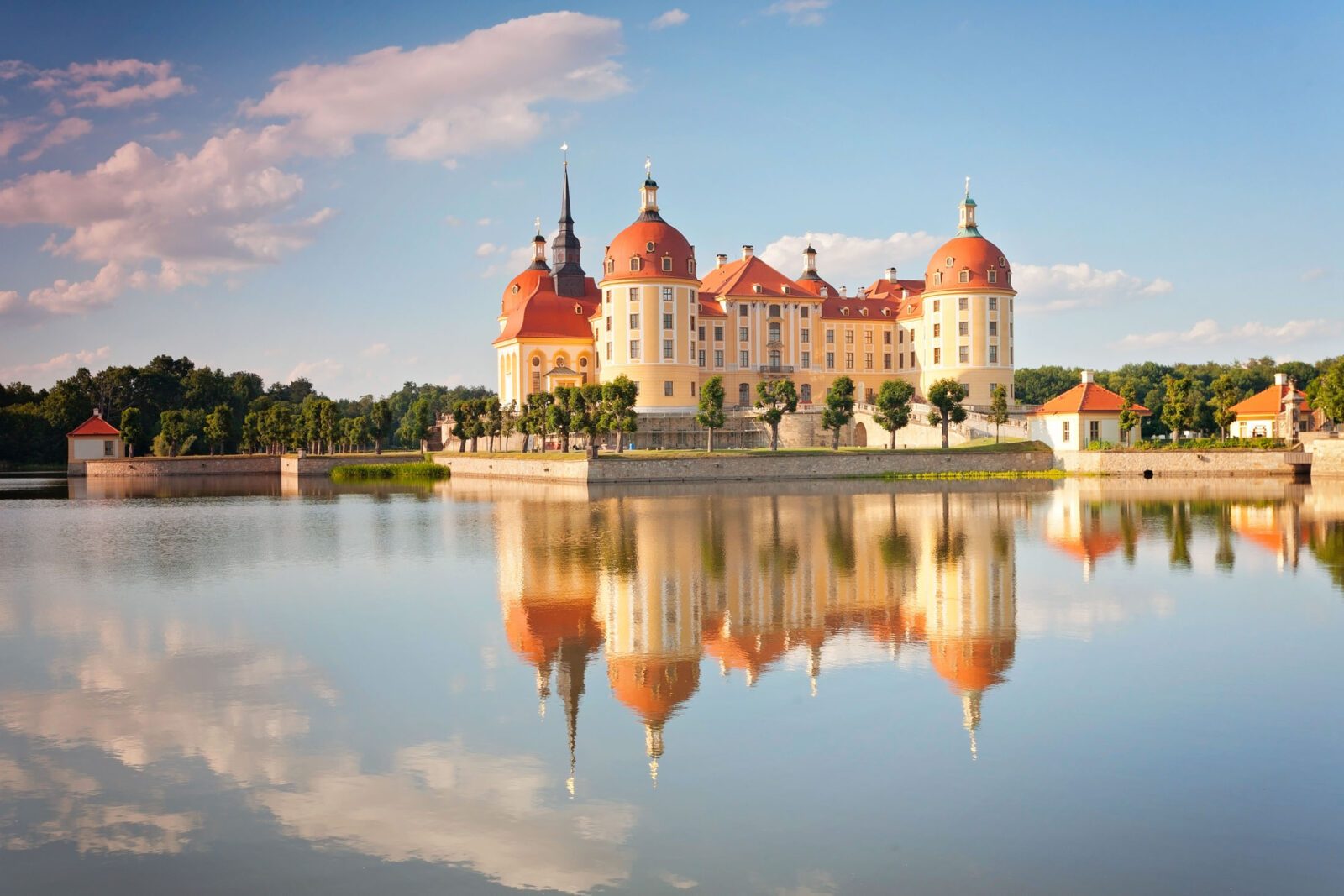 Lâu đài Moritzburg gần Dresden Sachsen Đức