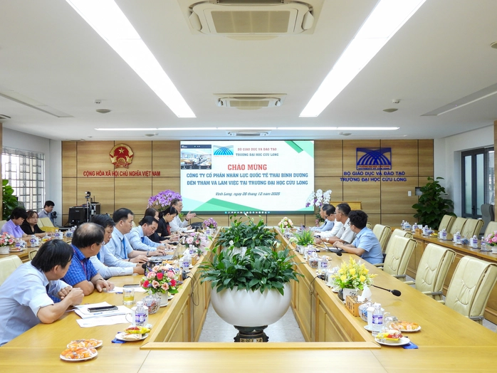 Trường Đại học Cửu Long làm việc với Công ty Cổ phần Nhân lực Quốc tế Thái Bình Dương